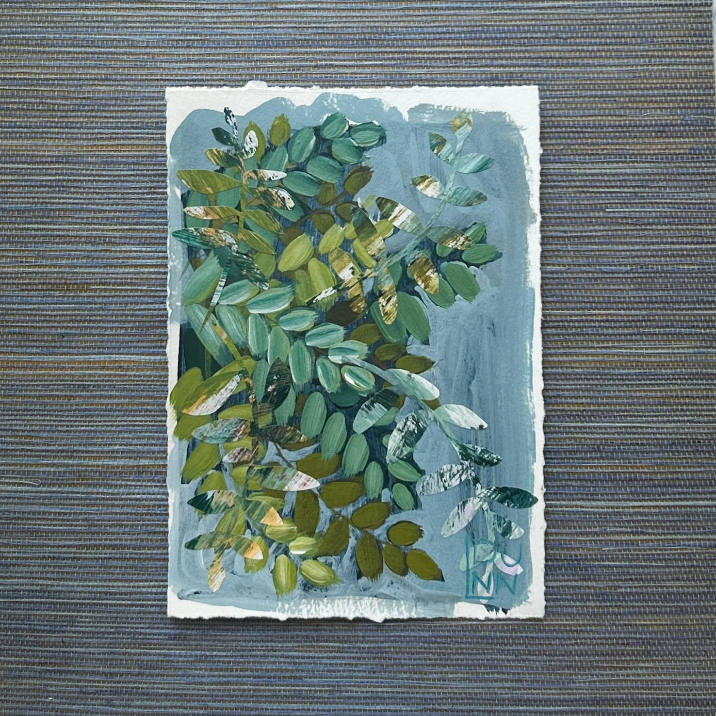 Post Cards from the Forest | Abstract Fern Paintings on Paper 6