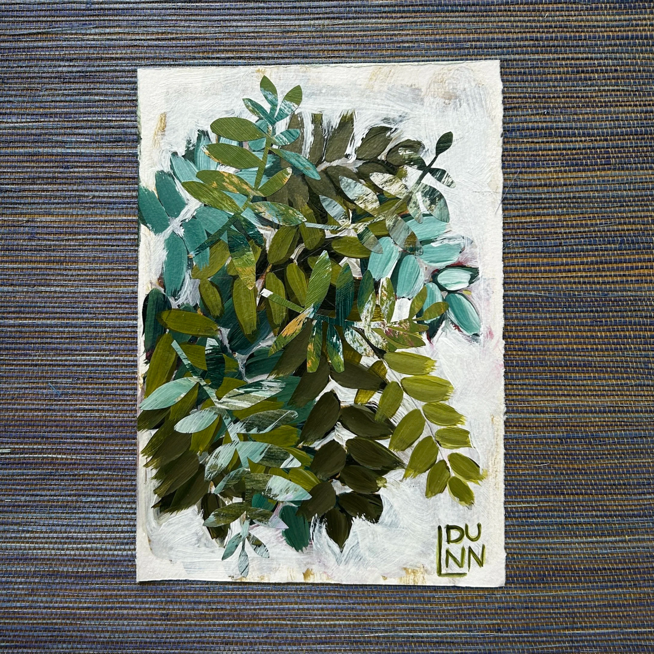 Post Cards from the Forest | Abstract Fern Paintings on Paper 1
