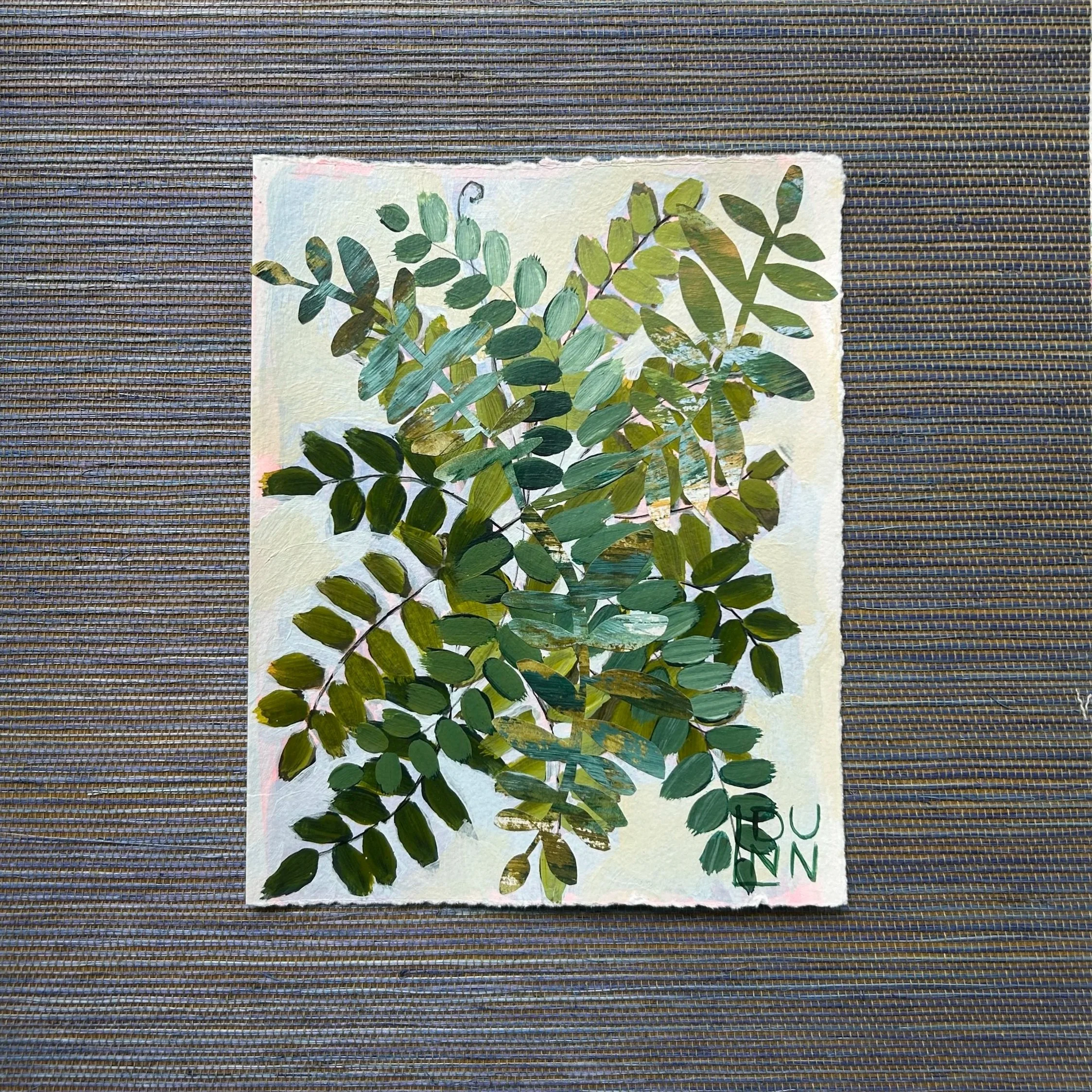 Post Cards from the Forest | Abstract Fern Paintings on Paper 7