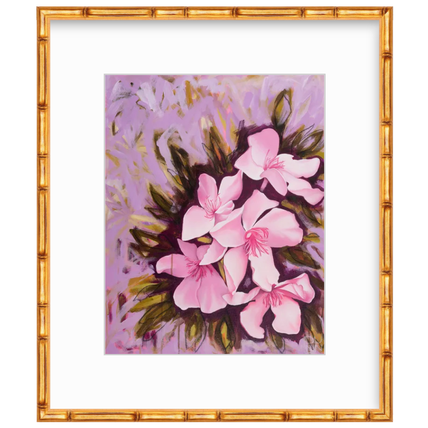 Print | Pink Oleander "Don't Go Chasin Waterfalls"