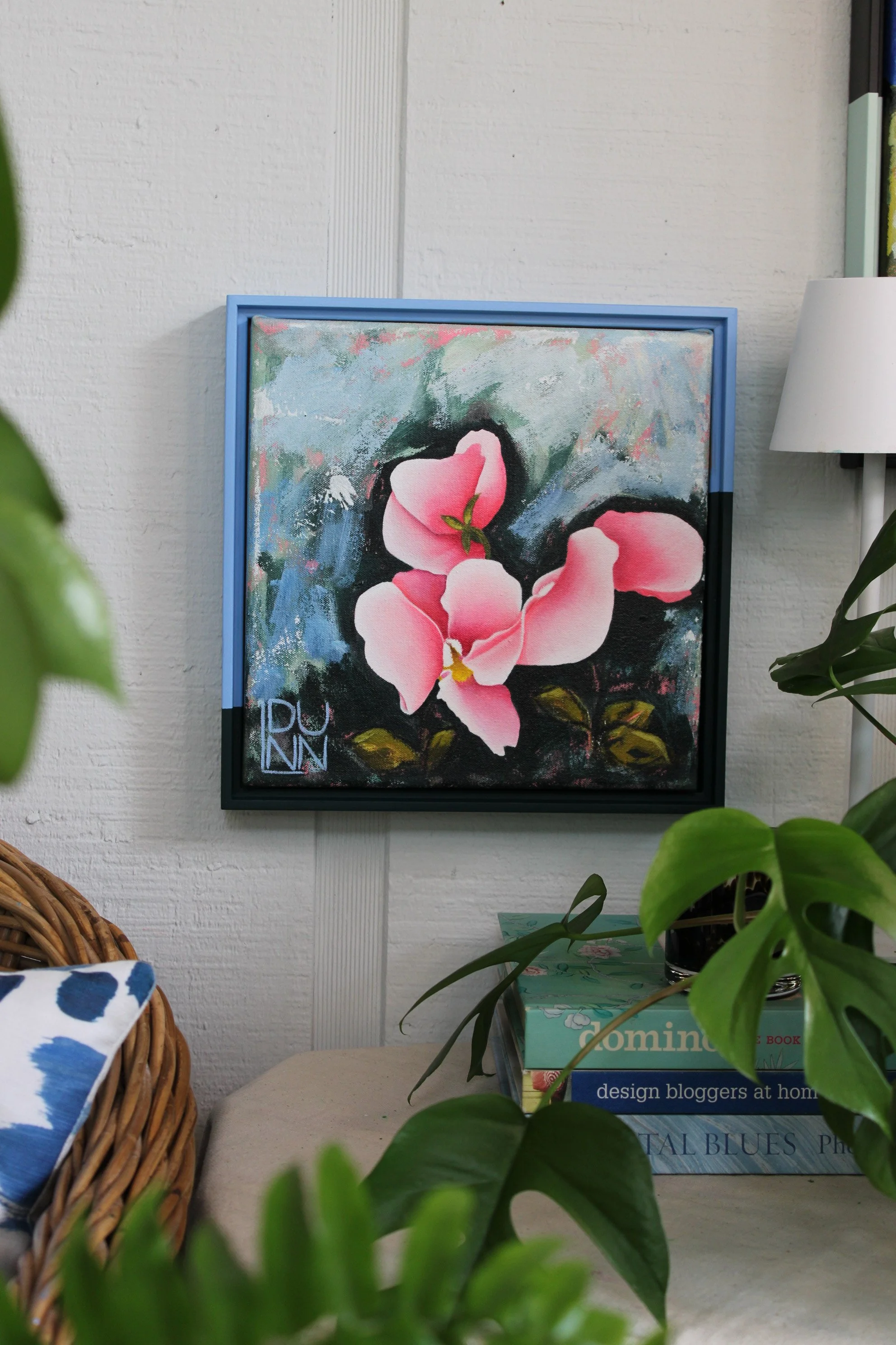 Pansy Viii | Original Pink Floral Painting