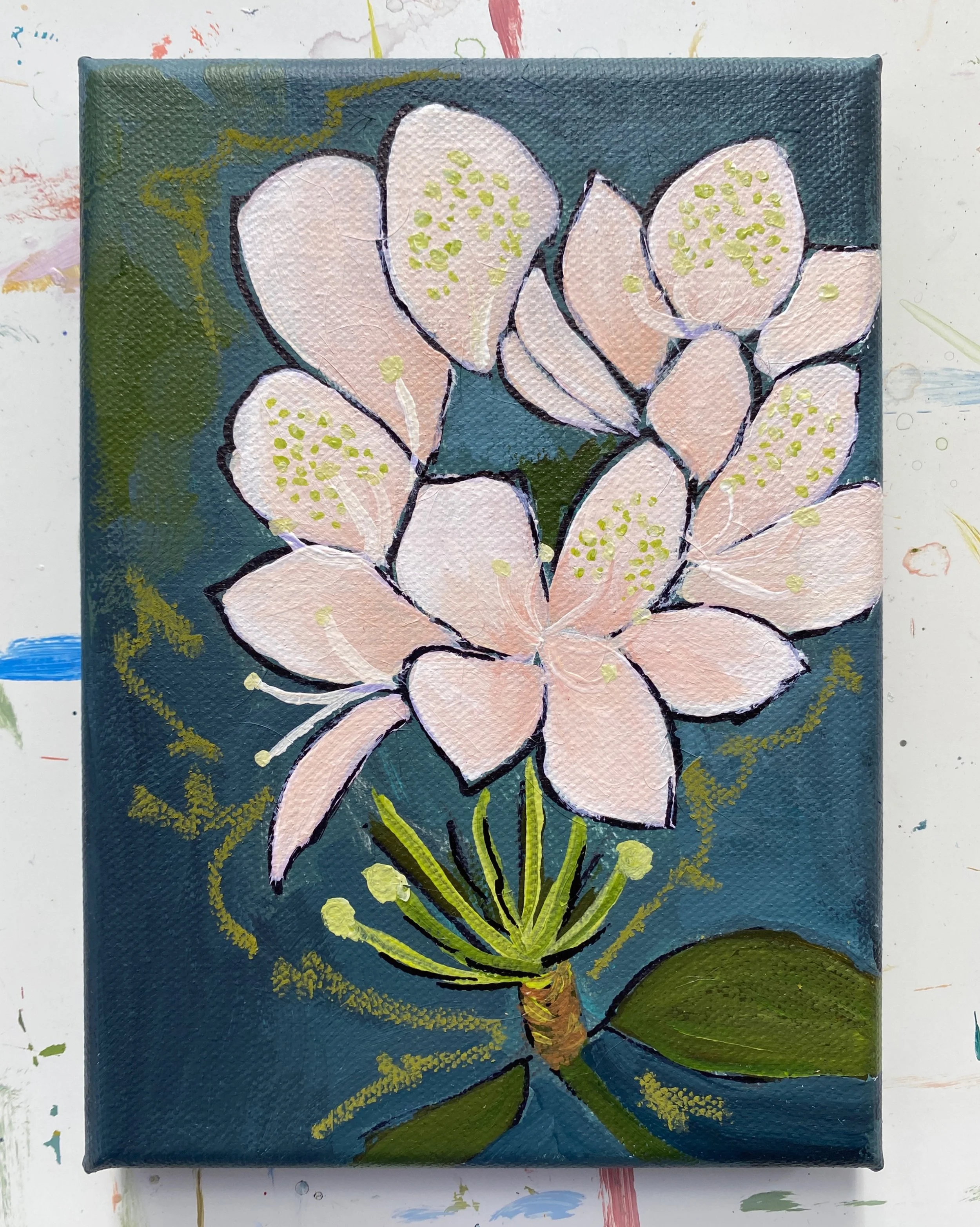 Rhododendron painting  I 5x7