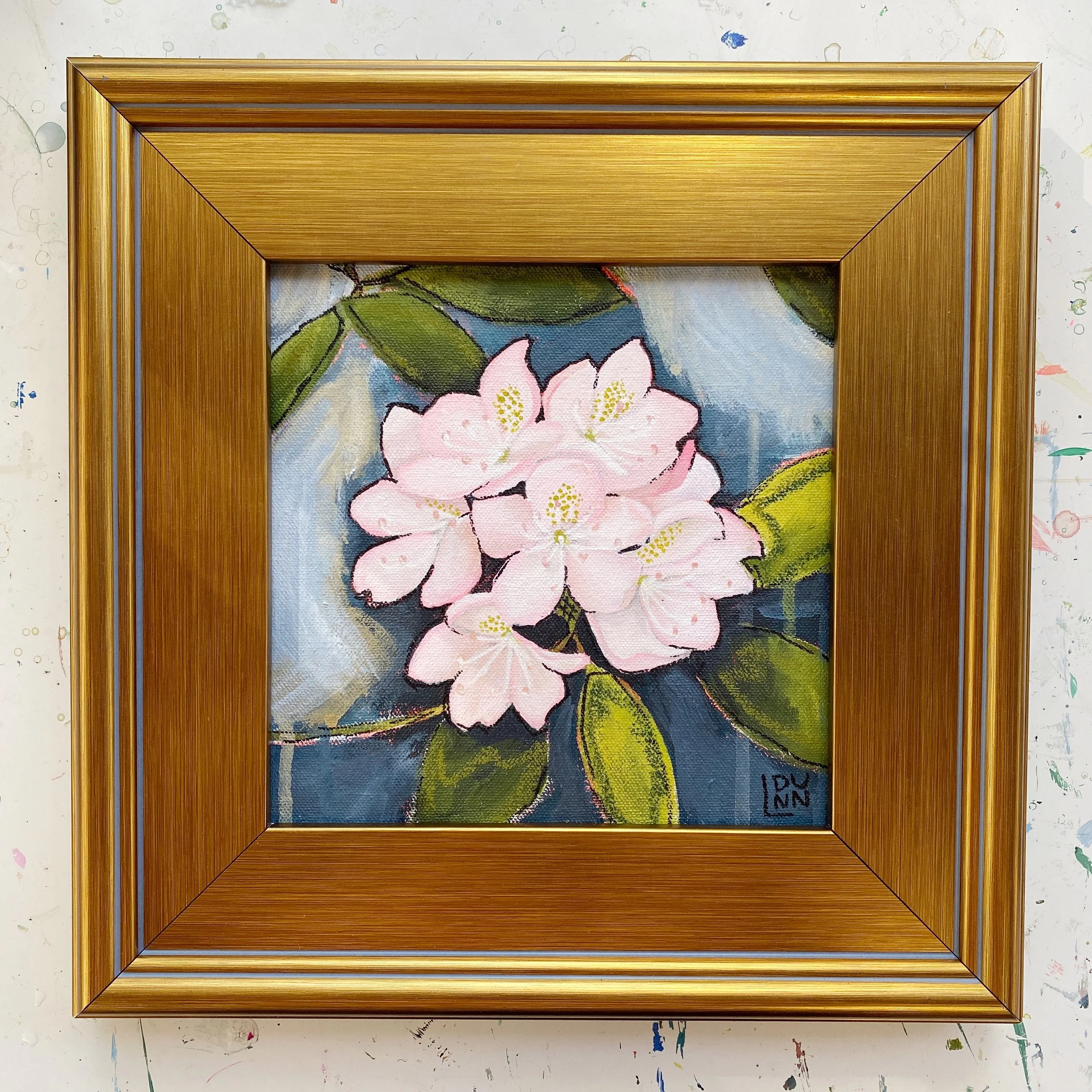 Pink Rhodedendron painting