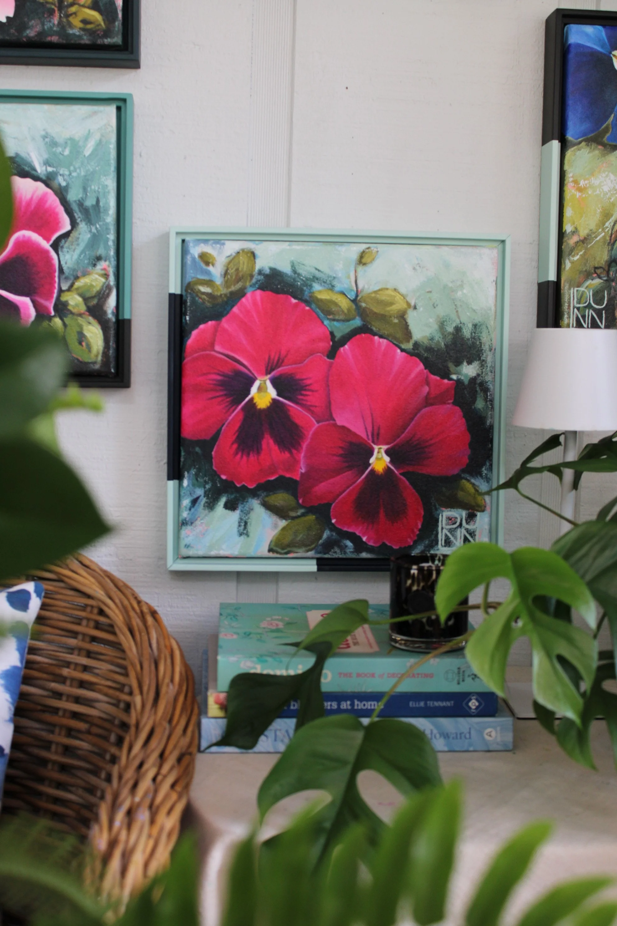 Pansy i | Original Pink Pansy Painting