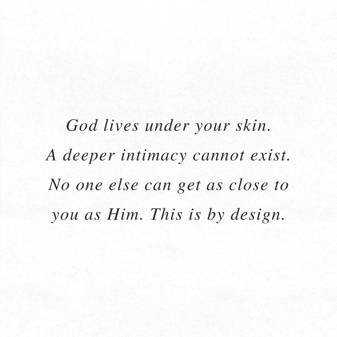 From the beginning of my Christian walk, I have intellectually understood that God lives inside me. But some days I really feel the wonder of it.

The following verses come alive:

'Do you not know that you are a temple of God and that the Spirit of 