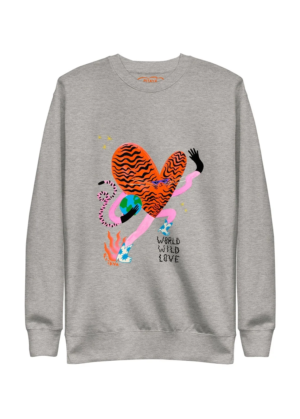 Sweater grau Tigerherz.webp