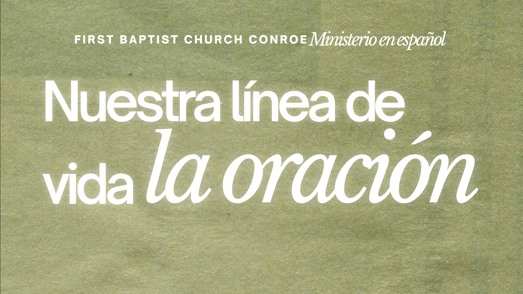 Nuestra línea de vida la oración