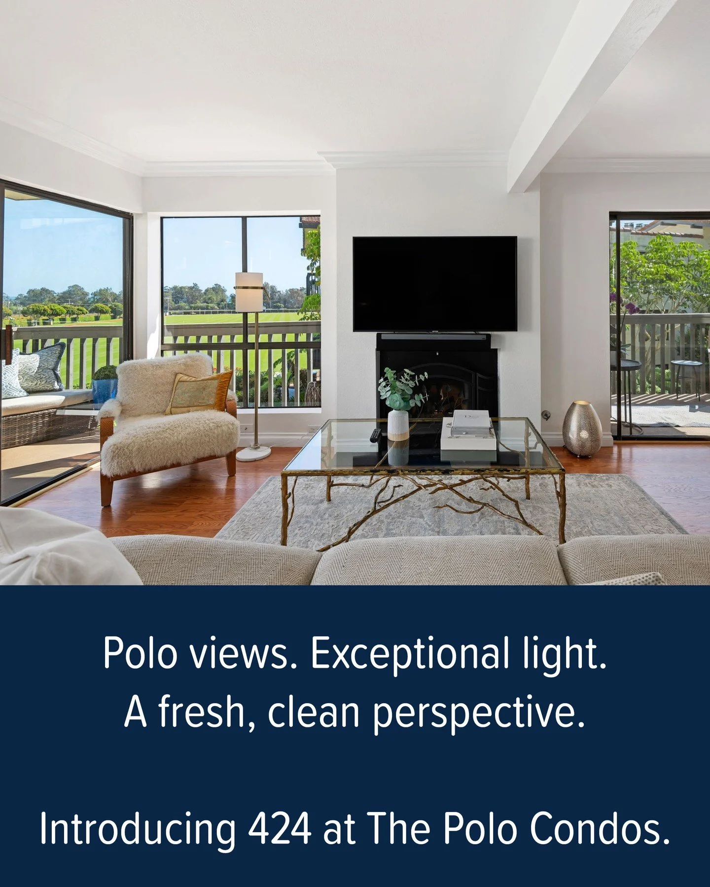 Polo views. Exceptional light.
A fresh, clean perspective.
𝗜𝗻𝘁𝗿𝗼𝗱𝘂𝗰𝗶𝗻𝗴 𝟰𝟮𝟰 𝗮𝘁 𝗧𝗵𝗲 𝗣𝗼𝗹𝗼 𝗖𝗼𝗻𝗱𝗼𝘀.

Listed for $1,325,000