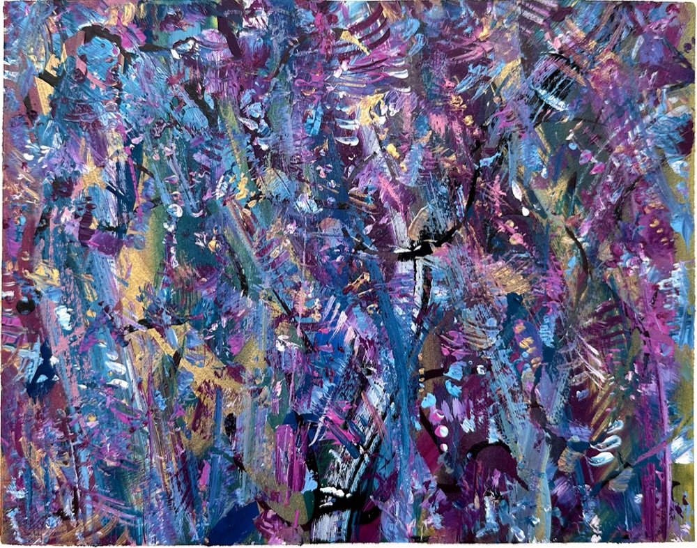 Spring Meadow
8 Inch by 10 Inch on Paper
Small white boarder around the edge of painting.