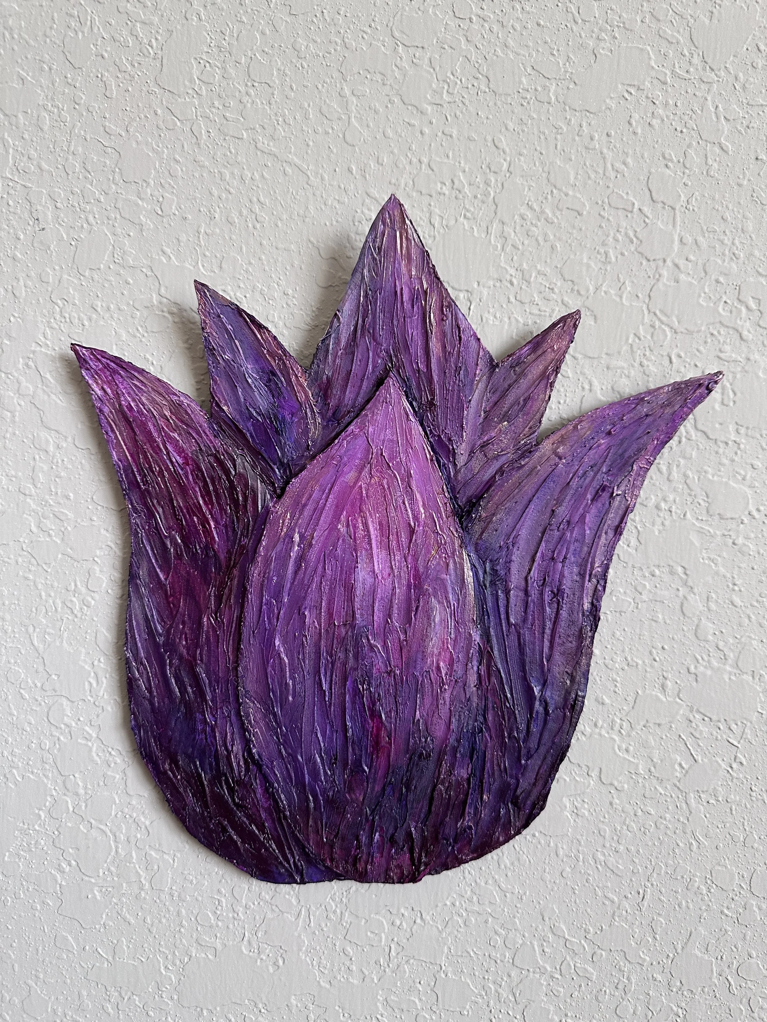 Lotus
Hanging Wall Sculpture
10 inches by 9.5 inches
