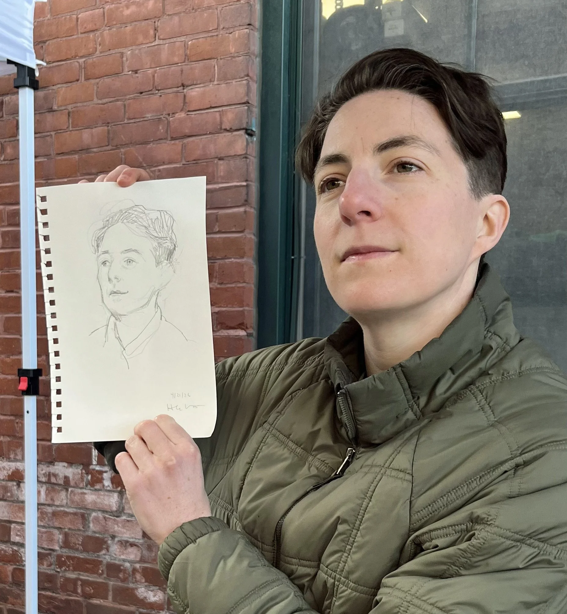 Five Minute Pencil Portraits at Your Event