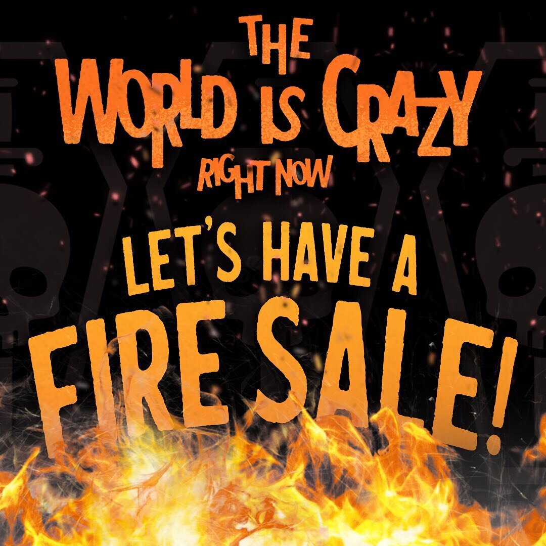 Have you seen all the crazy stuff we have on sale over at @foolishmortalsupply ?!? No you say? Well, then what&rsquo;re ya waiting for?!? We&rsquo;re having a fire&hellip;sale!
🔥🔥🔥
🔥🔥🔥
#foolishmortalsupplyco #fmsco #spookyart #spookydisney #sma