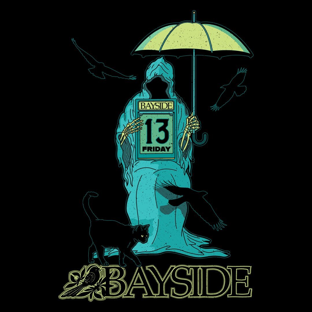 Last year I reached out to one of my absolute favorite bands @bayside to see if I could potentially design some new merch for them. These were the designs we ended up coming up with!

Unfortunately, because I waited to reach out to them until RIGHT b