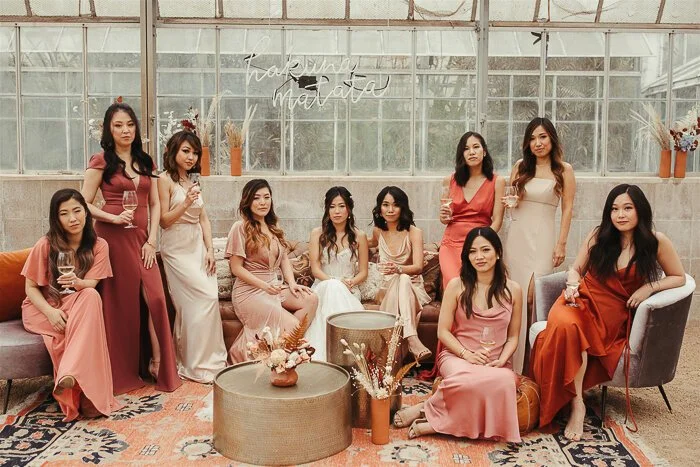 longsleeve bridesmaid dresses Chiffon Bishop Sleeves Bridesmaid Dress – Bridal and Formal
