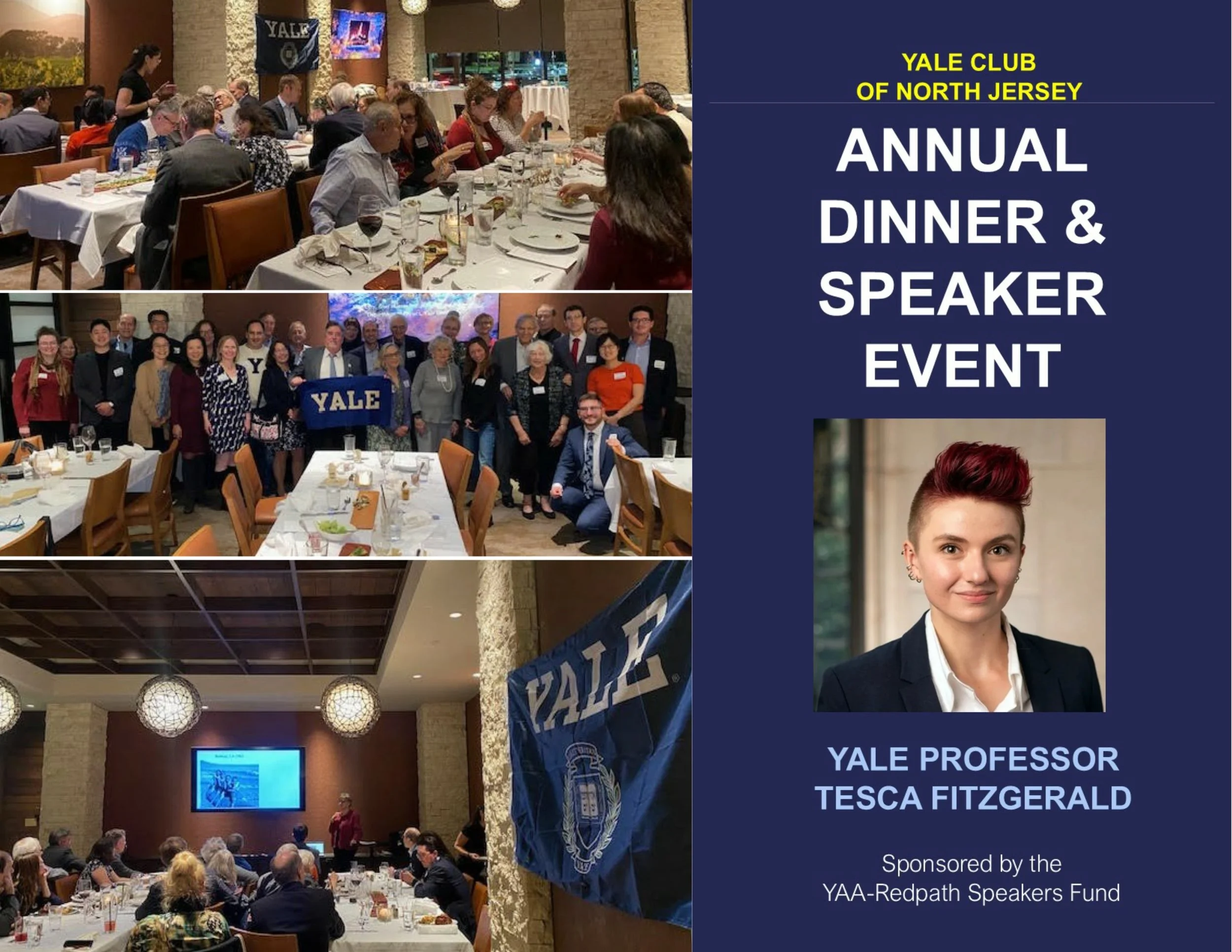A Neighborly Yale Invitation: Annual Dinner & YAA-Redpath Speaker Event