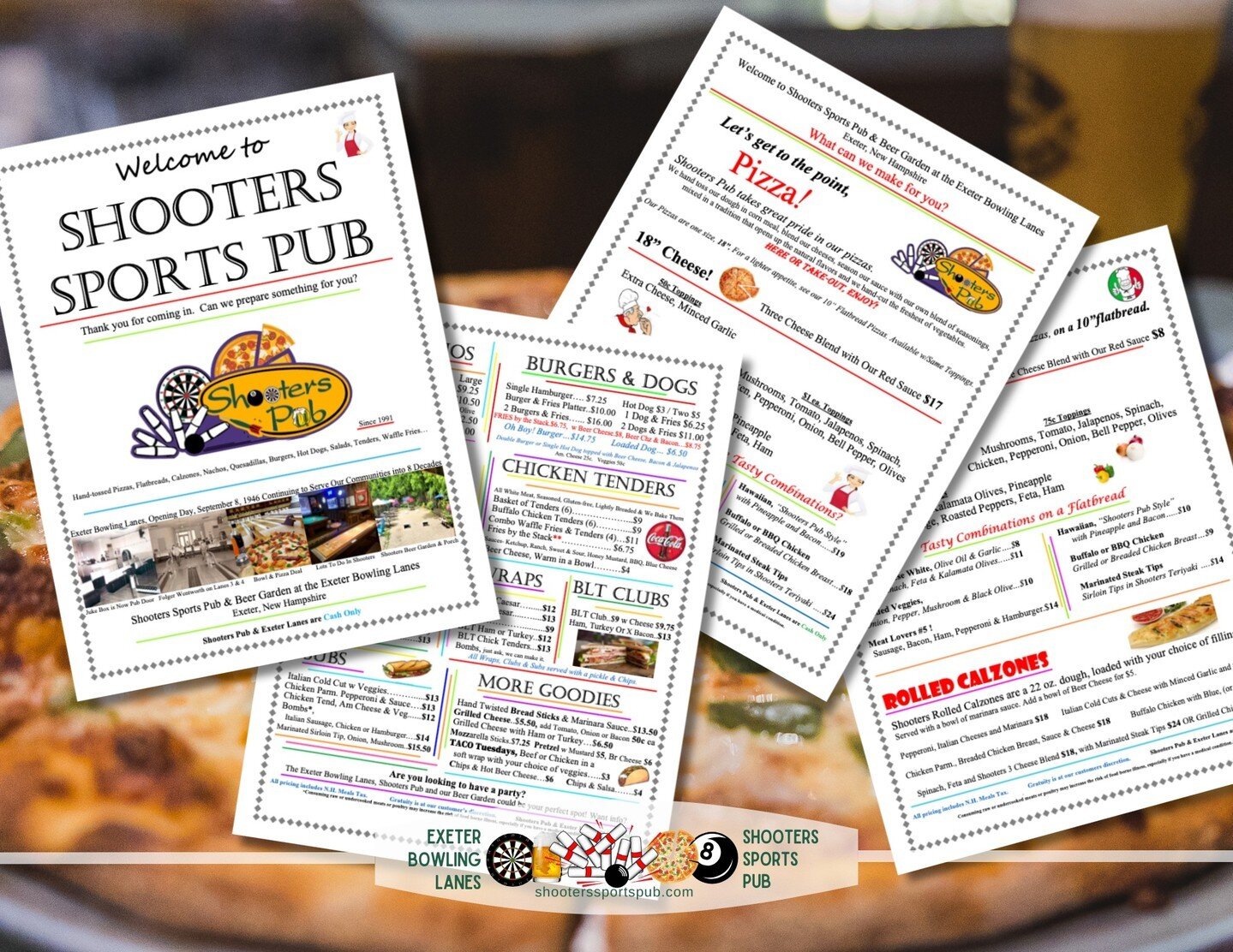 🍔🍺 Feast your eyes on THIS! Introducing our new menu that is set to tantalize your taste buds. From comforting classics to exciting new creations, there's something for everyone! ⁠
⁠
Head over to Shooters Sports Pub Menu and get a preview of the sc