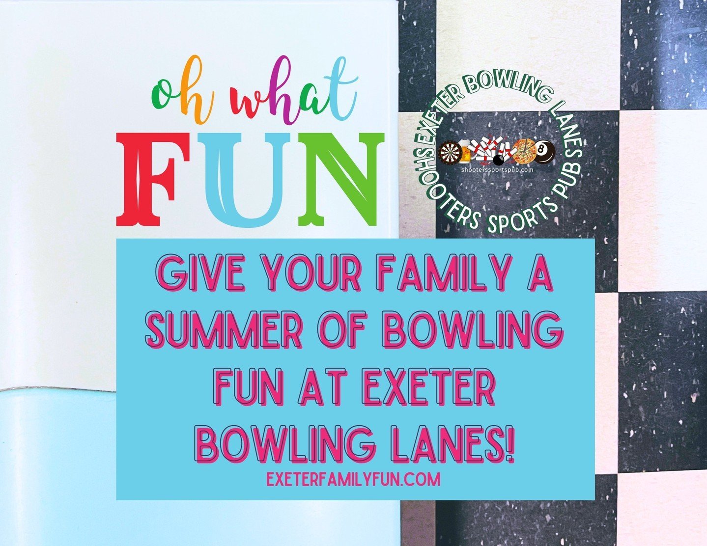 🌞🎳 Last call to roll into summer fun! ⁠
⁠
Our Summer Bowling Pass Special ends TOMORROW! Don't miss out on endless strikes and family memories. ⁠
⁠
Grab yours and let's get rolling! ⁠
⁠
#SummerBowlingPass #StrikeSeason ⁠
#LastChance 🎳✨⁠
⁠
exeterfa