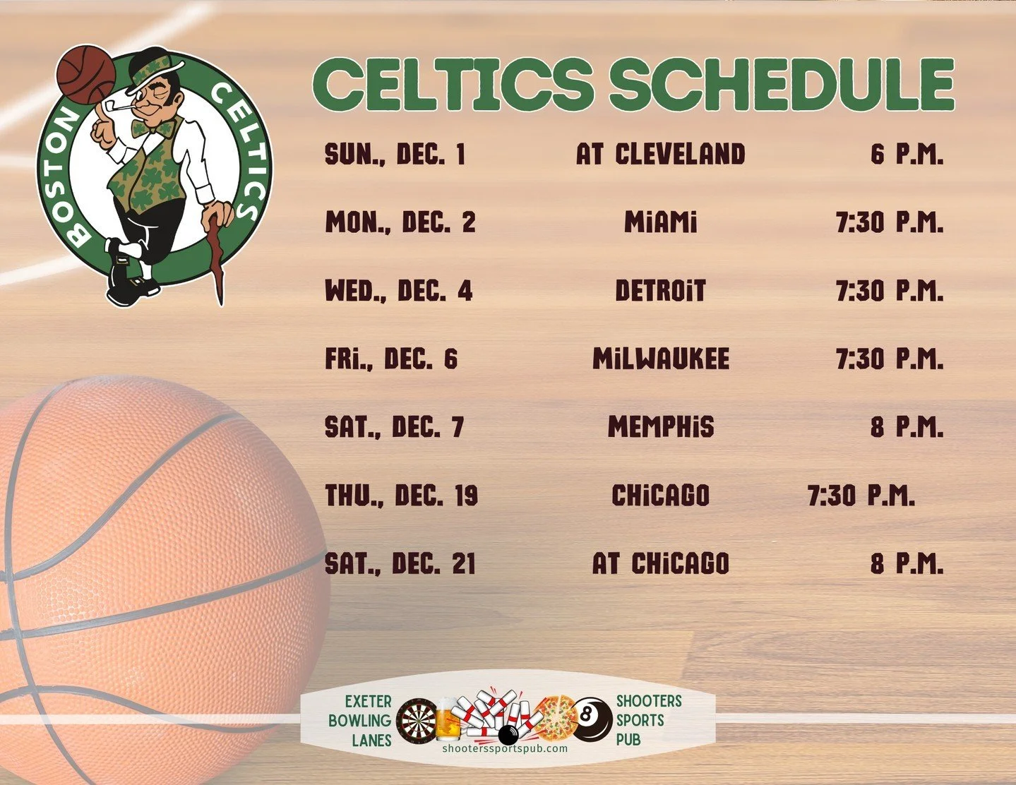 Menu Shooters Sports Pub Exeter Bowling Lanes menu-shooters-sports-pub-exeter-bowling-lanes