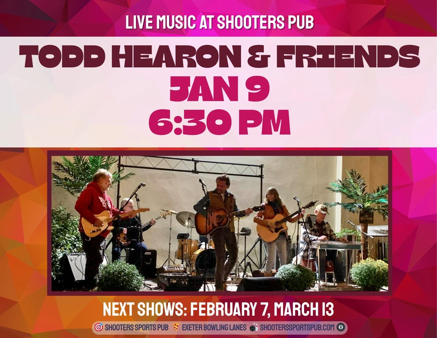 If winter has you hiding inside, here&rsquo;s your excuse to come out.⁠
⁠
Todd Hearon &amp; Friends are live on January 9, and Tim Theriault takes the stage January 16. Both shows start at 6:30 PM. Chad Verbeck will be here Jan 24. ⁠
⁠
Good music. Go