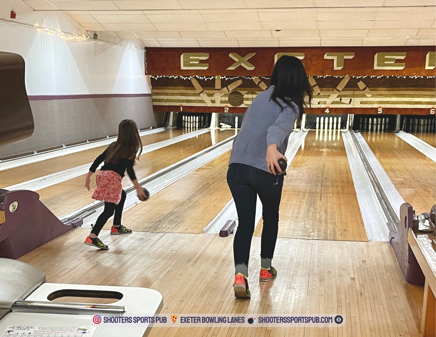 Ready to roll into the weekend? ⁠
⁠
The lanes are open Friday and Saturday from 9:30 AM to 10 PM, and Sunday from 9 AM to close. ⁠
⁠
Whether you&rsquo;re teaching the kids the ropes or just in it for the friendly competition, there&rsquo;s plenty of 