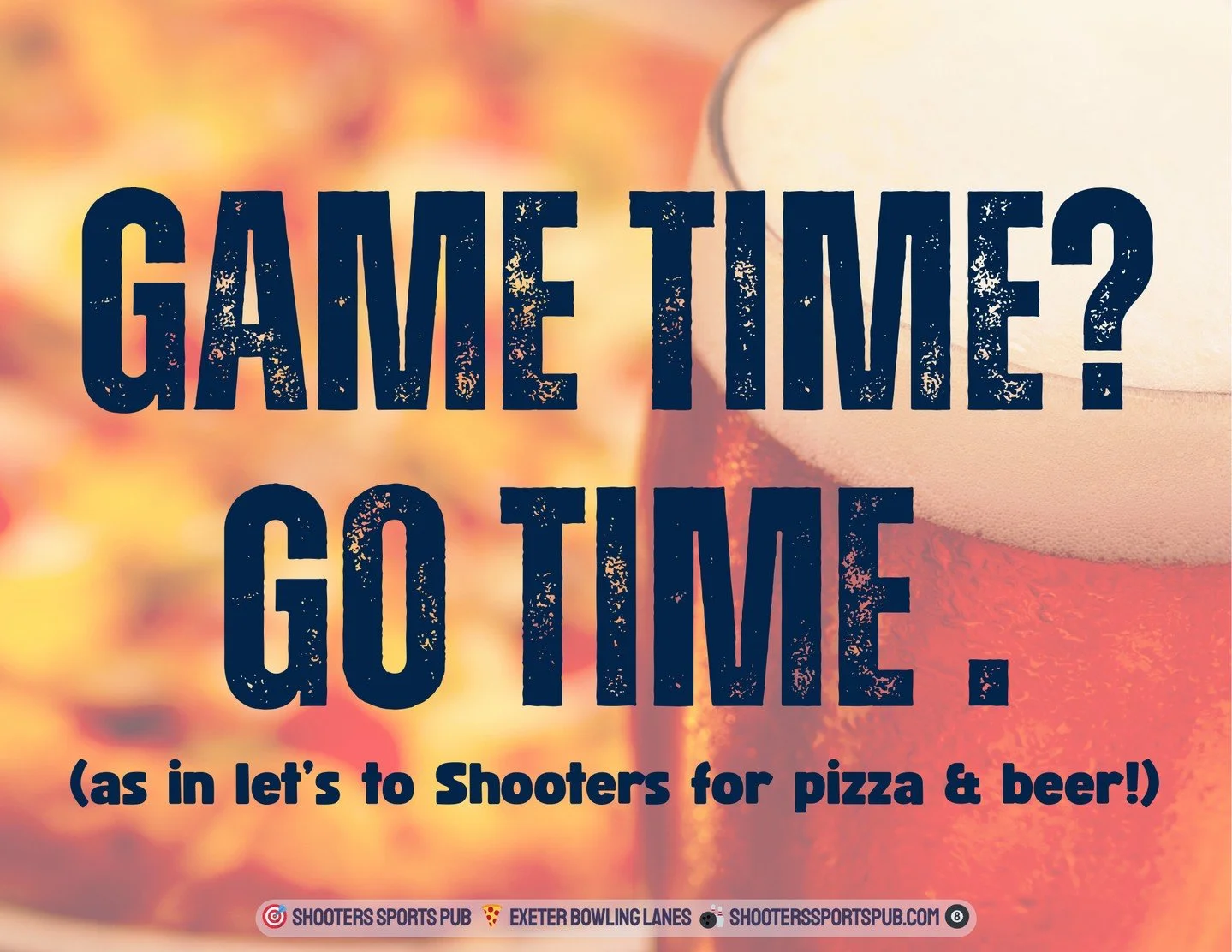 Sometimes the plan really is that simple.⁠
Let&rsquo;s go to Shooters. The game&rsquo;s on, the room&rsquo;s ready, and the rest works itself out.⁠