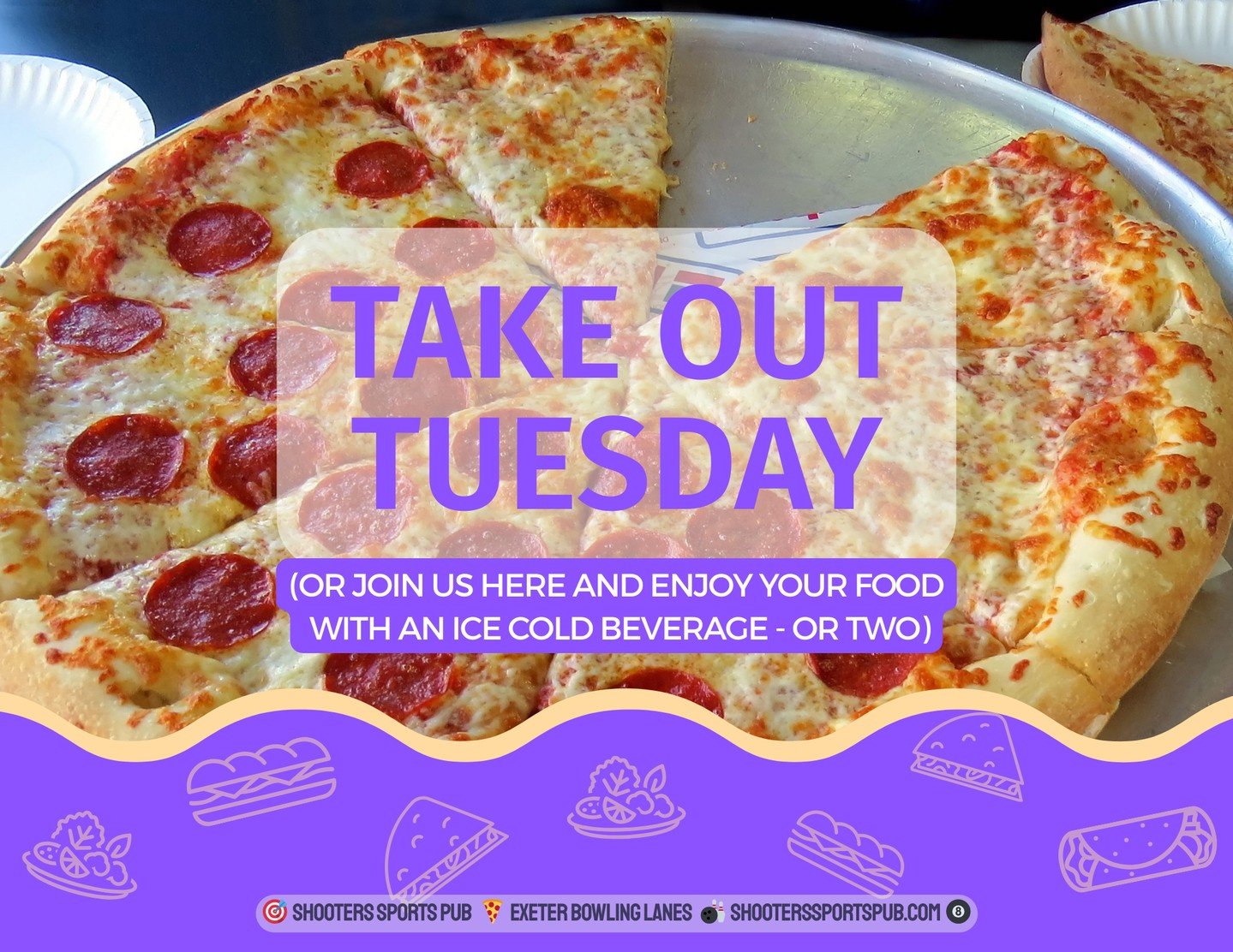 Some nights call for staying in. Grab takeout, keep it simple, call it a night.⁠
⁠
And if plans shift later, Shooters is still here when you feel like heading out. ⁠
⁠
Cold drinks, familiar faces, no pressure to make it a whole thing.⁠