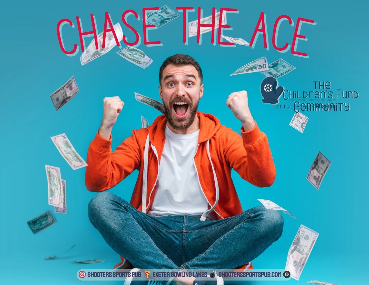 Chase the Ace runs at 7:00 PM.⁠
⁠
Tickets are $1 and live in the dispenser.⁠
⁠
Grab a ticket, grab a drink, hang out for the drawing, and see where it lands.⁠