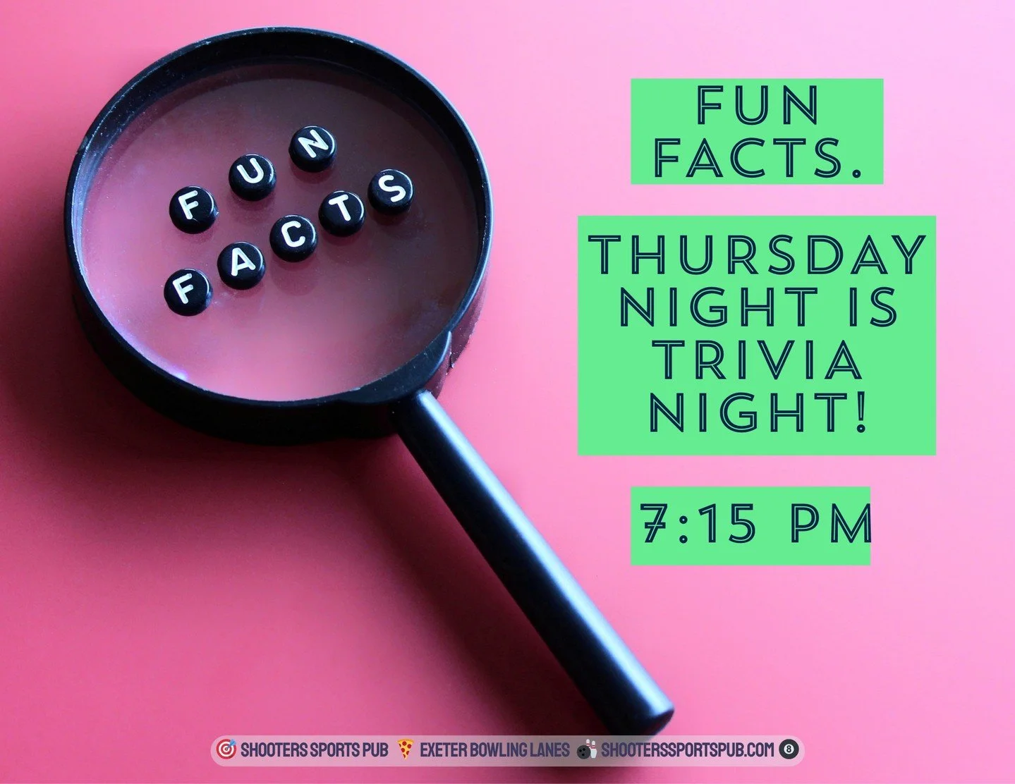 Trivia night shows up right when most people are done pretending they&rsquo;re productive.⁠
A few solid questions, some answers you&rsquo;re confident about, and at least one you absolutely argue over afterward. Starts at 7:15 PM.⁠