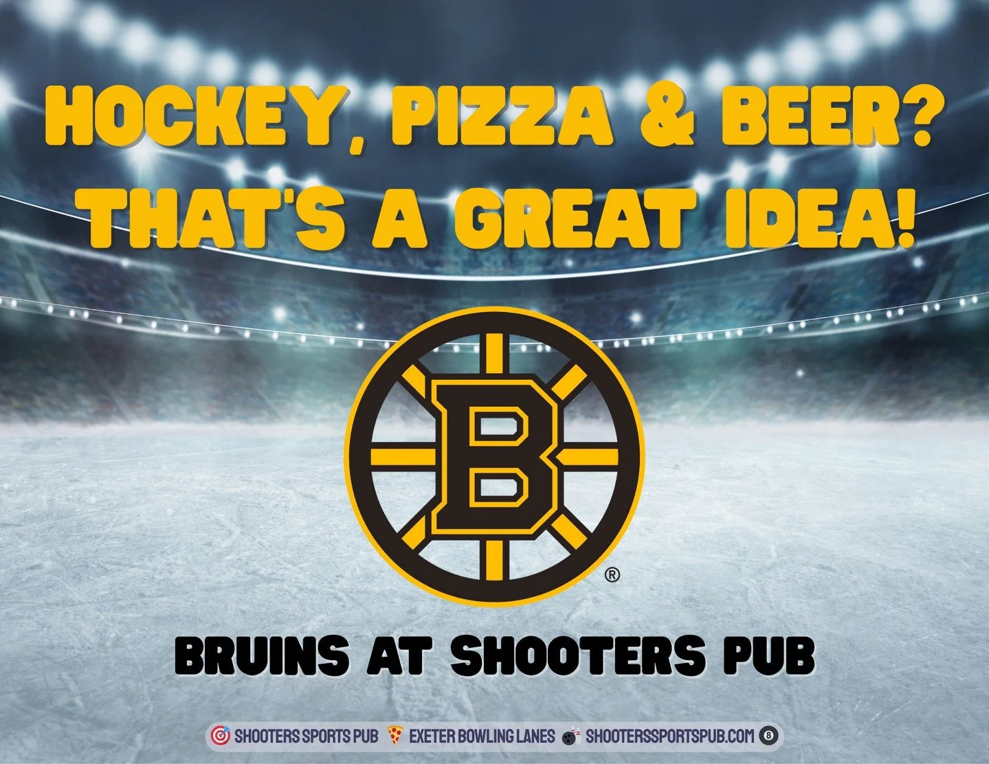 Big screens. Cold beer. Pizza that actually holds up through a full game.⁠
If hockey&rsquo;s on, that&rsquo;s usually enough of a plan.⁠
⁠
Settle in and watch it the right way.⁠