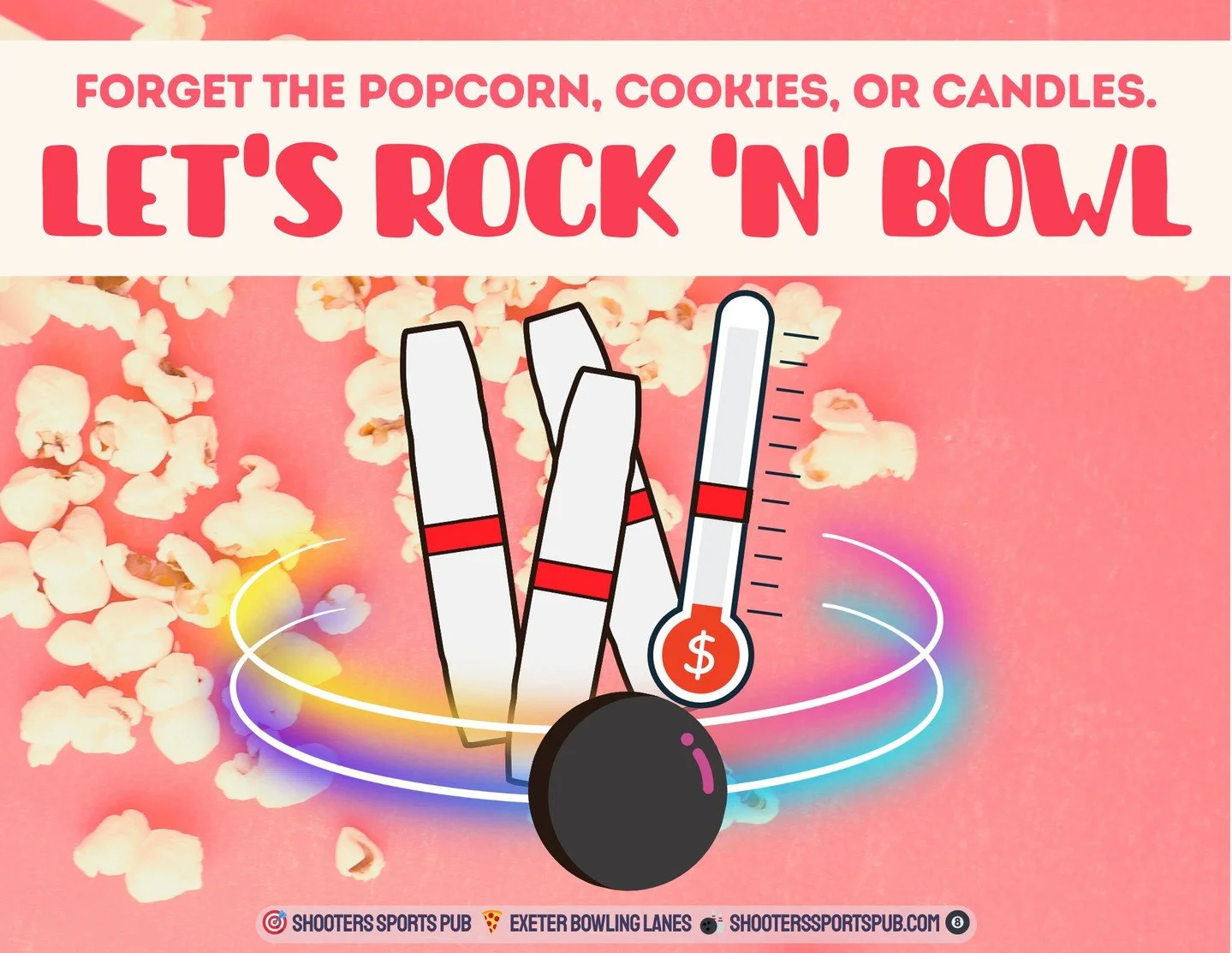 Rock &rsquo;n&rsquo; Bowl nights lean louder, brighter, and a little more animated.⁠
Lights down, music up, same lanes and scoring you&rsquo;re used to.⁠
If you like bowling with a bit more energy in the room, this is usually your night.⁠