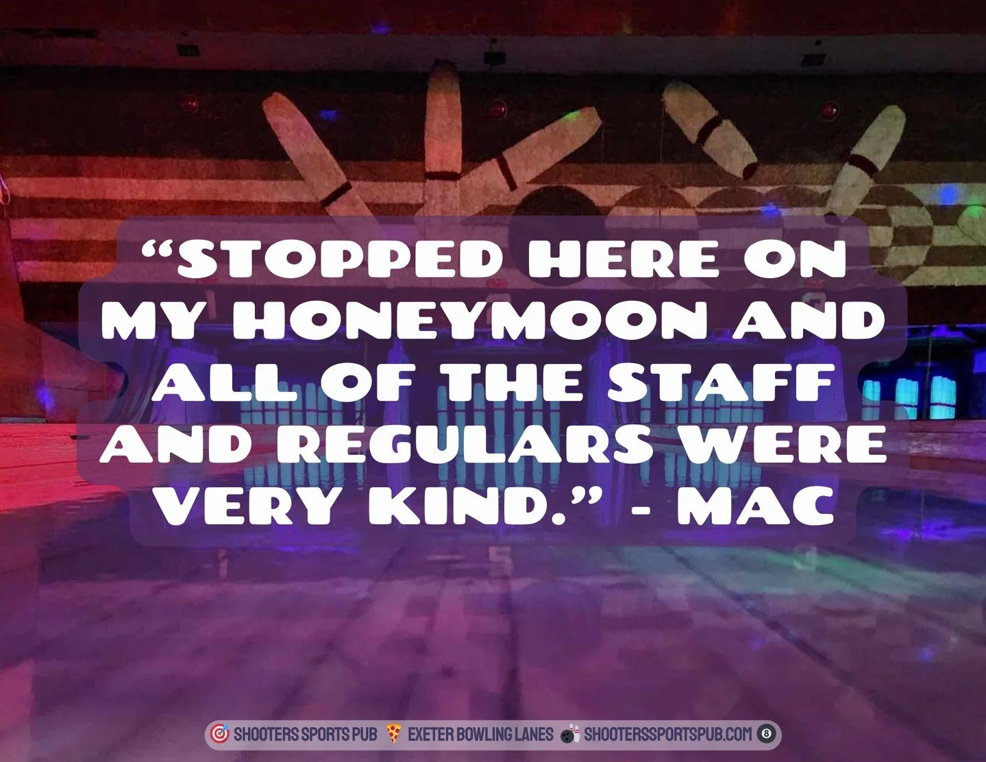 &ldquo;Stopped here on my honeymoon and all of the staff and regulars were very kind.&rdquo; &ndash; Mac⁠
People pass through for different reasons.⁠
Some end up staying for a string or two and remember it longer than they expected.⁠