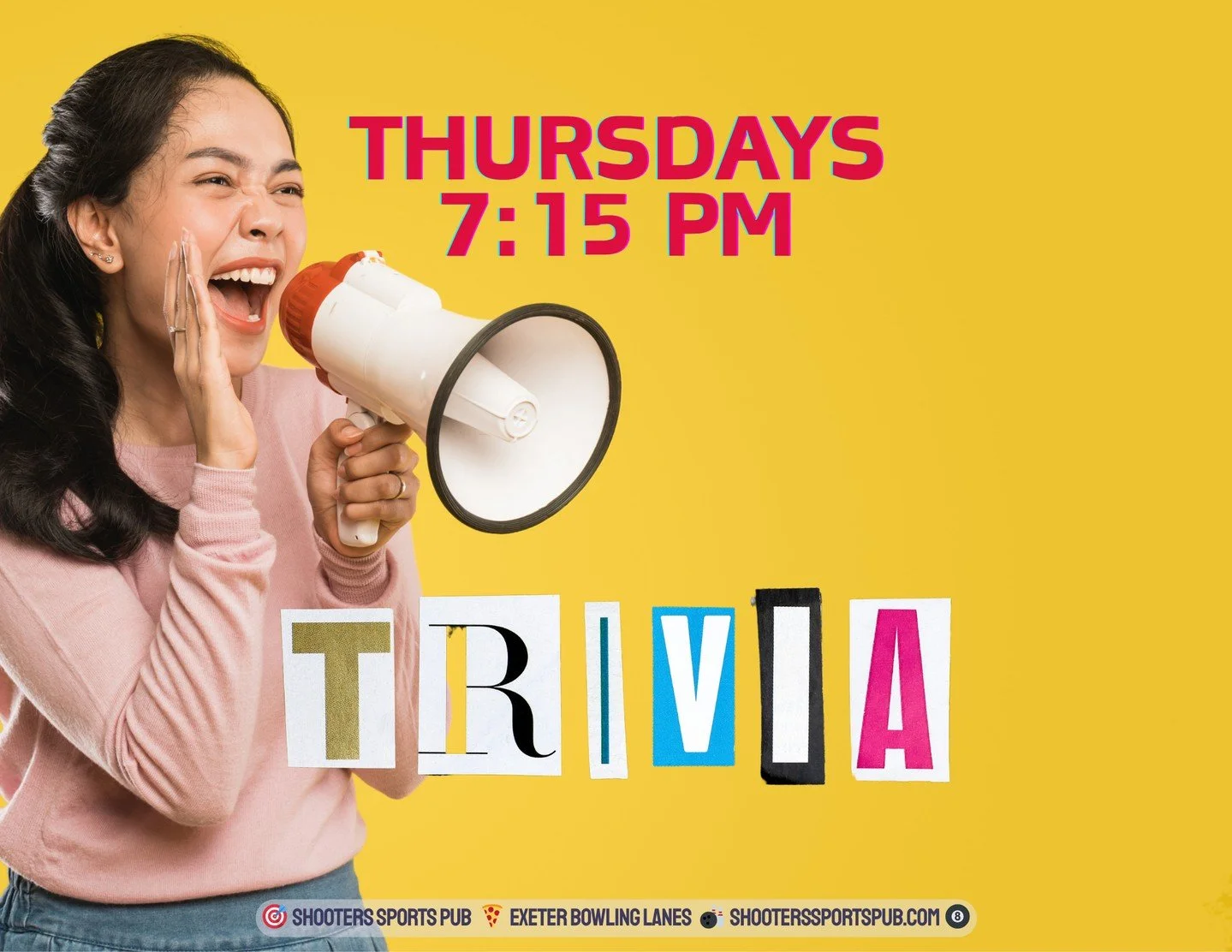 Trivia at 7:15.⁠
You don&rsquo;t have to be a genius. You just need a couple friends who think they are.⁠
Gets loud in a good way once it gets going.⁠