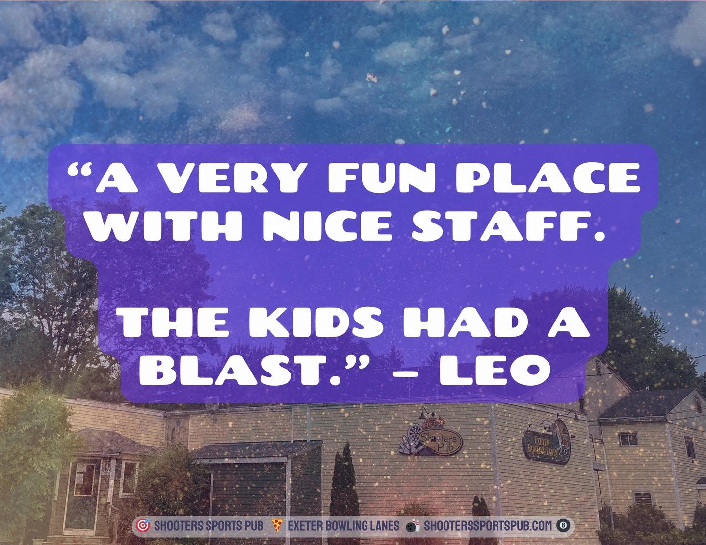 &ldquo;A very fun place with nice staff. The kids had a blast.&rdquo; &ndash; Leo⁠
That&rsquo;s always the goal!⁠