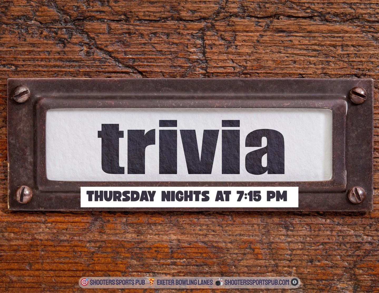 Trivia at 7:15 on Thursday.⁠
It&rsquo;s less about knowing the answer and more about defending it.⁠
Gets loud around the second round.⁠