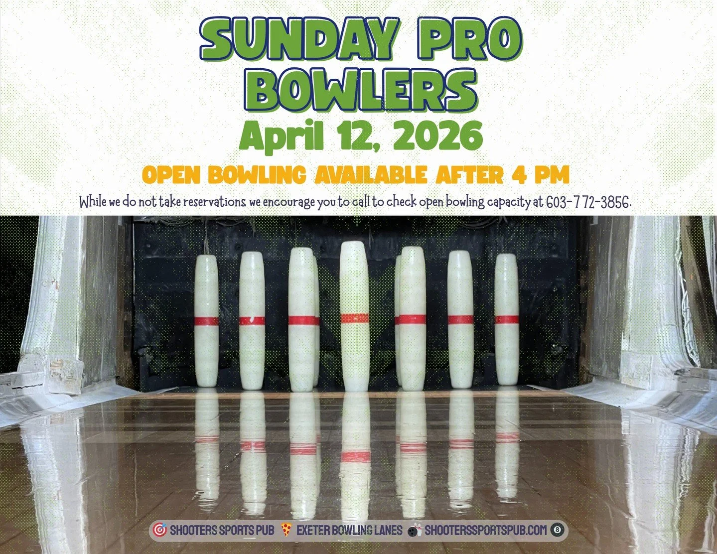 The weekend&rsquo;s built for bowling.⁠
⁠
Bring the family. Grab a lane.⁠
⁠
One note for Sunday, April 12: pro bowlers are on the lanes from 8 AM to 4 PM, so open bowling won&rsquo;t be available during that window.⁠
⁠
The rest of the weekend runs as