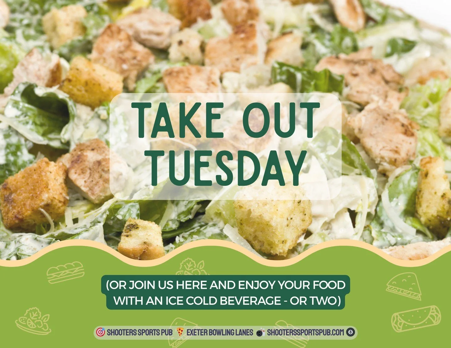 Heading home or just not staying long?⁠
Takeout&rsquo;s always an option. Same food, different setting.⁠