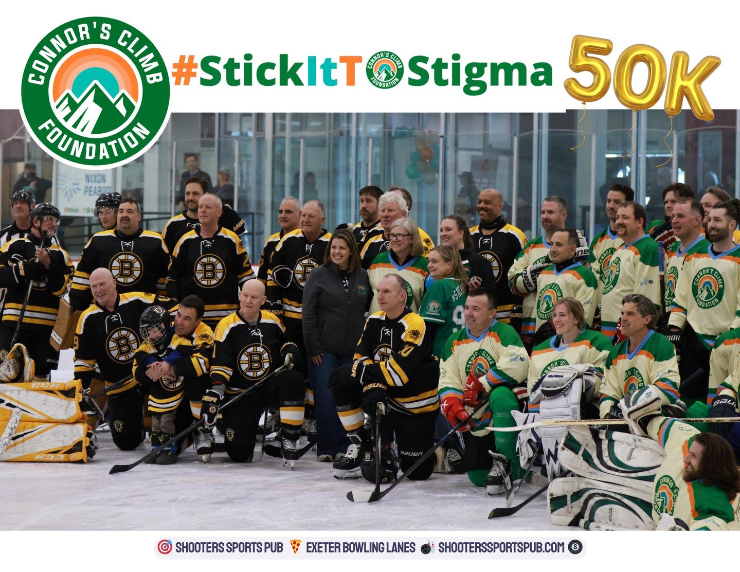 We were so glad to be part of this.⁠
Over 400 folks through the door and $50,000 raised for Connor&rsquo;s Climb.⁠
If you came out, donated, or even just spent some time here that day, it mattered.⁠
We appreciate Connor&rsquo;s Climb and the Bruins A