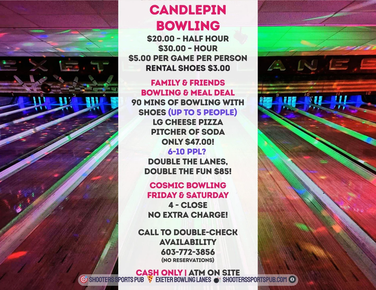 You&rsquo;ll see everything on a weekend.⁠
Kids learning, regulars settling in, and a few people surprised by how hard candlepin actually is.⁠