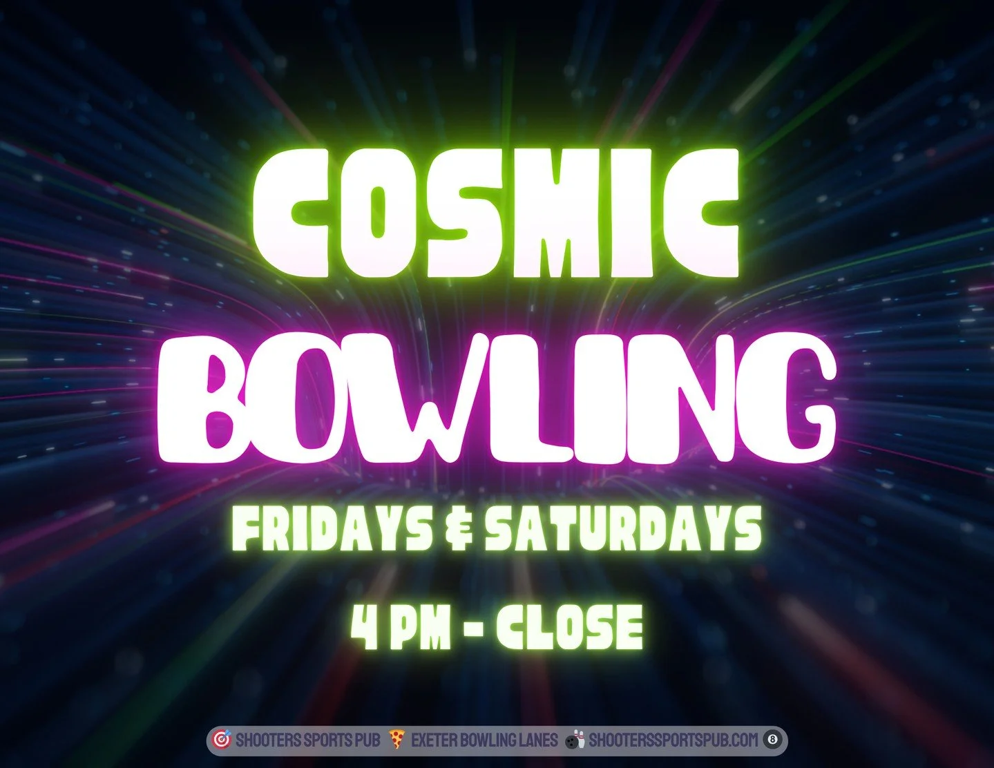 Fridays and Saturdays starting at 4 PM.⁠
Same game, lights down, music up.⁠