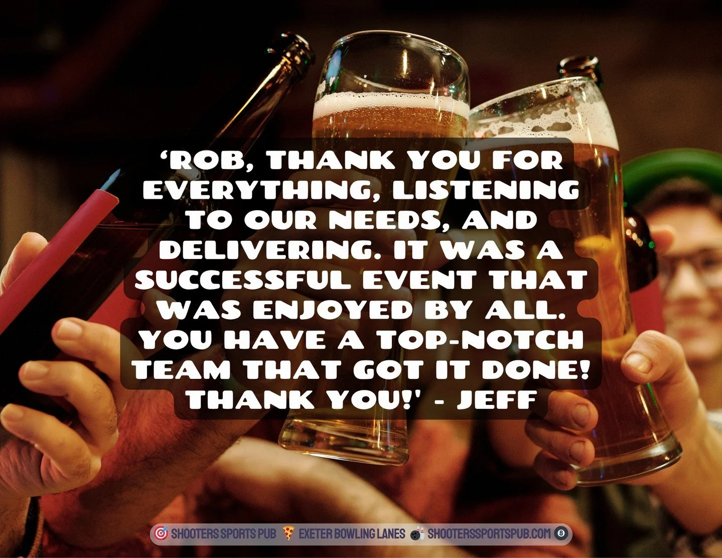 We appreciate you taking the time to leave a review! Thank you!⁠
If you&rsquo;ve had a good time here, leave a review:⁠
https://bit.ly/shootersgoogle