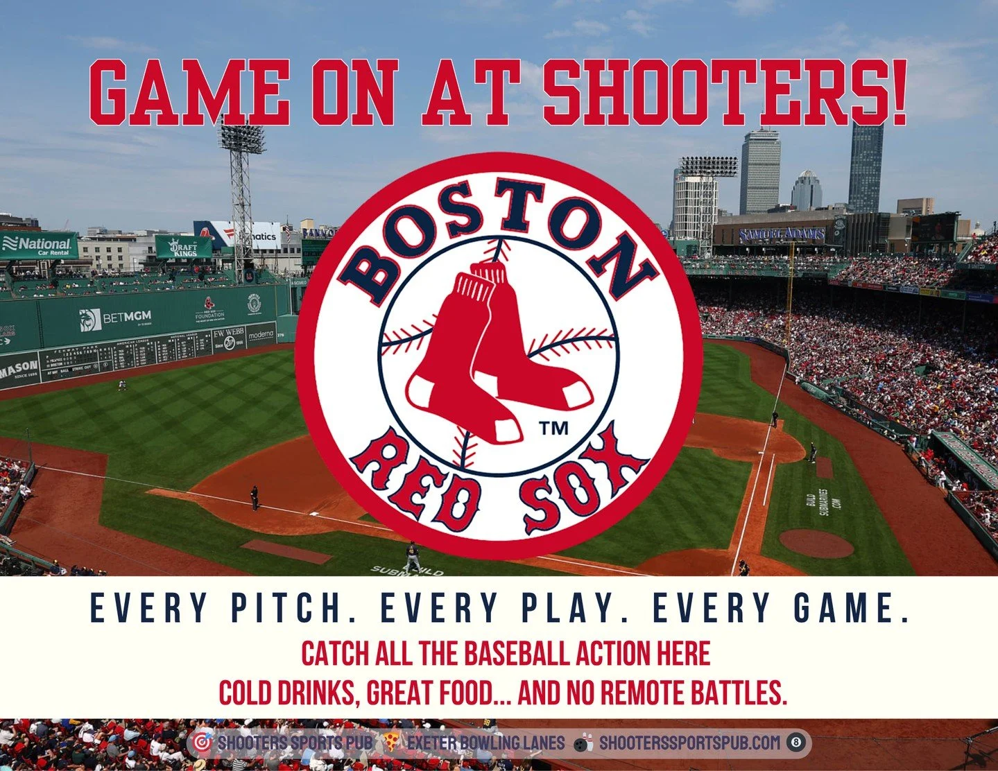Games are on all day.⁠
All you have to do is get here. ⁠