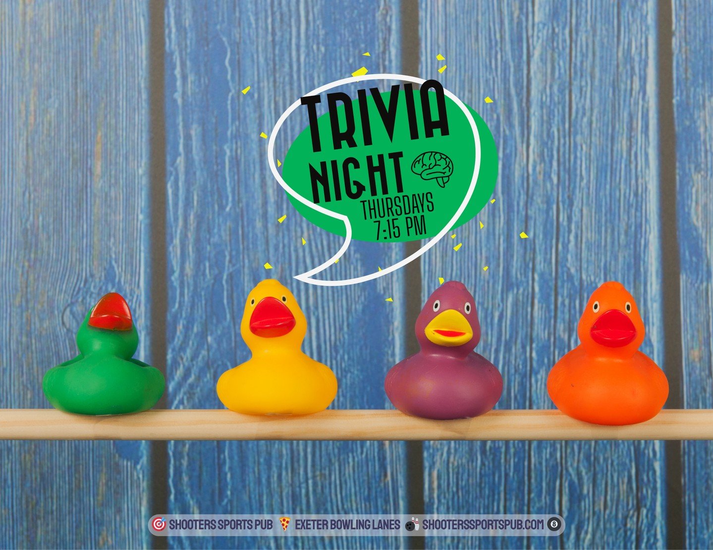 Thursdays at 7 is trivia.⁠
Somebody always pulls an answer out of nowhere, and somebody&rsquo;s always way off but won&rsquo;t let it go.⁠