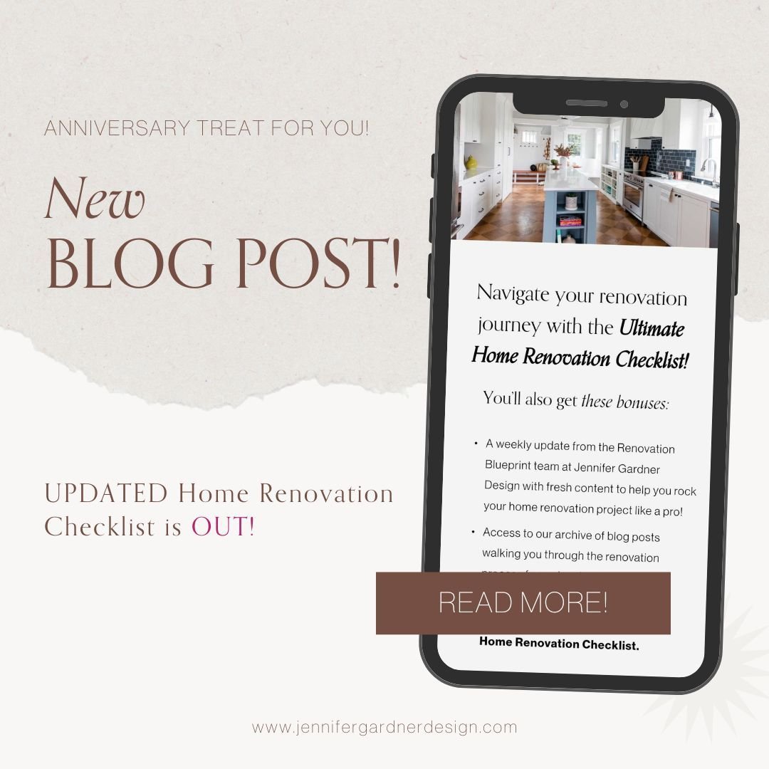 Happy May! We&rsquo;re celebrating the return of springtime AND the one-year anniversary of Renovation Blueprint!

We&rsquo;re honoring our anniversary by revisiting a Renovation Blueprint staple&mdash;The Ultimate Home Renovation Checklist! This is 