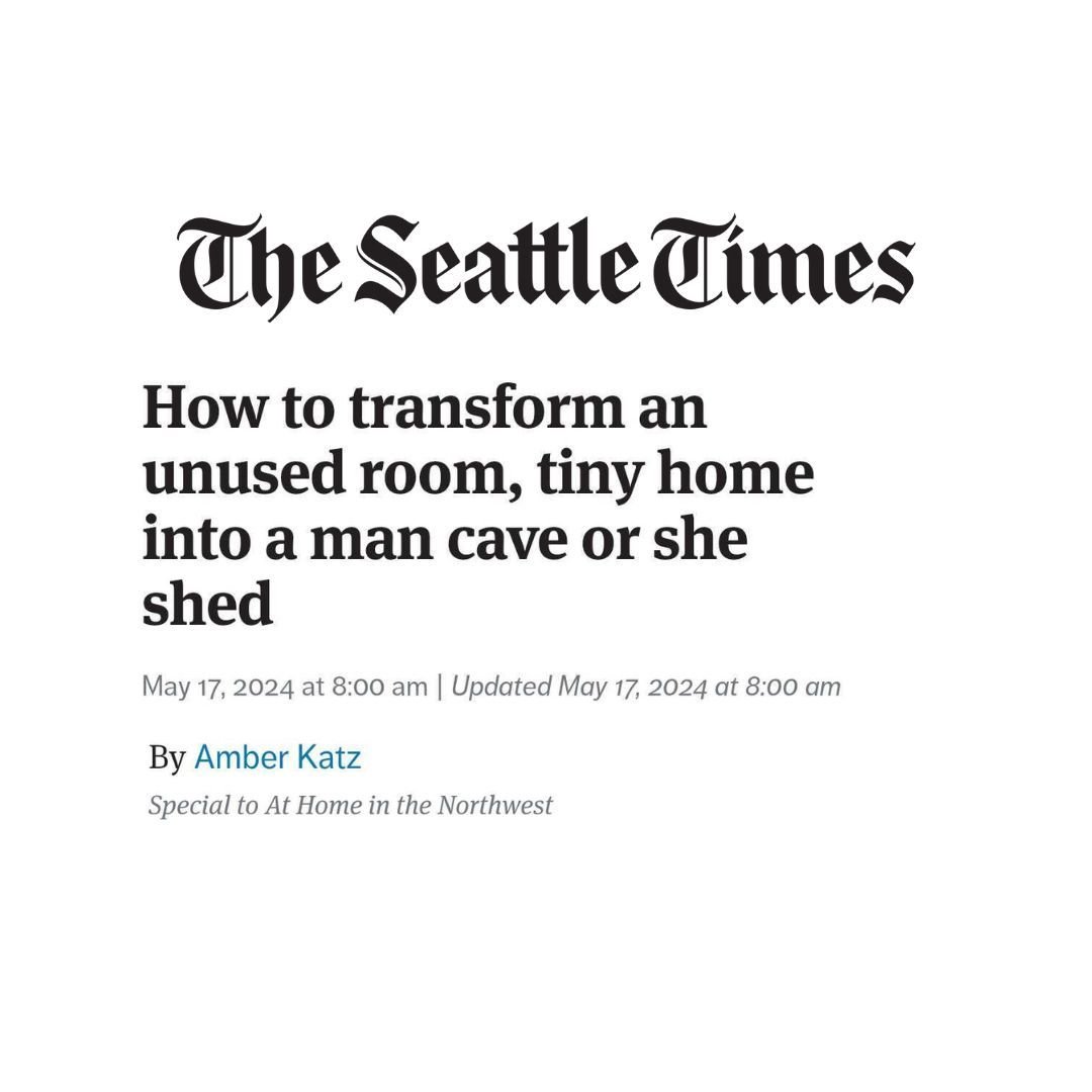 Check out @jennifergardnerdesign latest contribution to the Seattle Times At Home section by Amber Katz. We explore tips and tricks to transform unused space into a she shed or man cave.

Article linked below in the comments.

#seattleinteriordesign 
