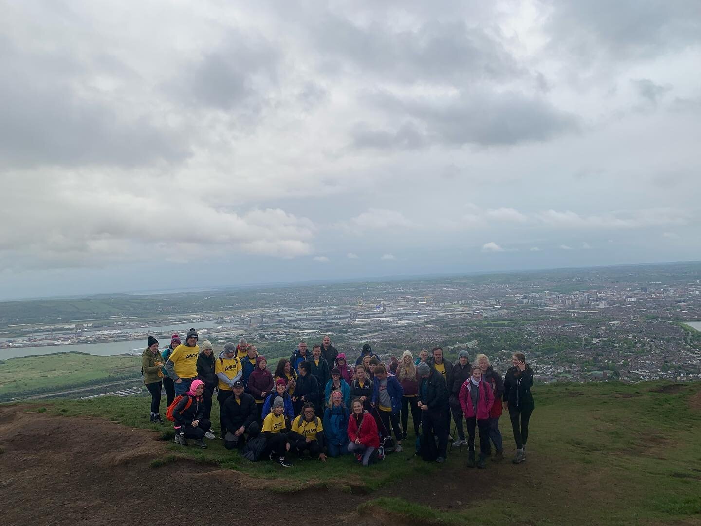 Charity Hike up Cavehill last night for @aware_ni 
Unfortunately the weather didn&rsquo;t play ball and what was supposed to be a relaxed summit sunset for the charity supporters turned into a quick moment of reflection and heading back down before w