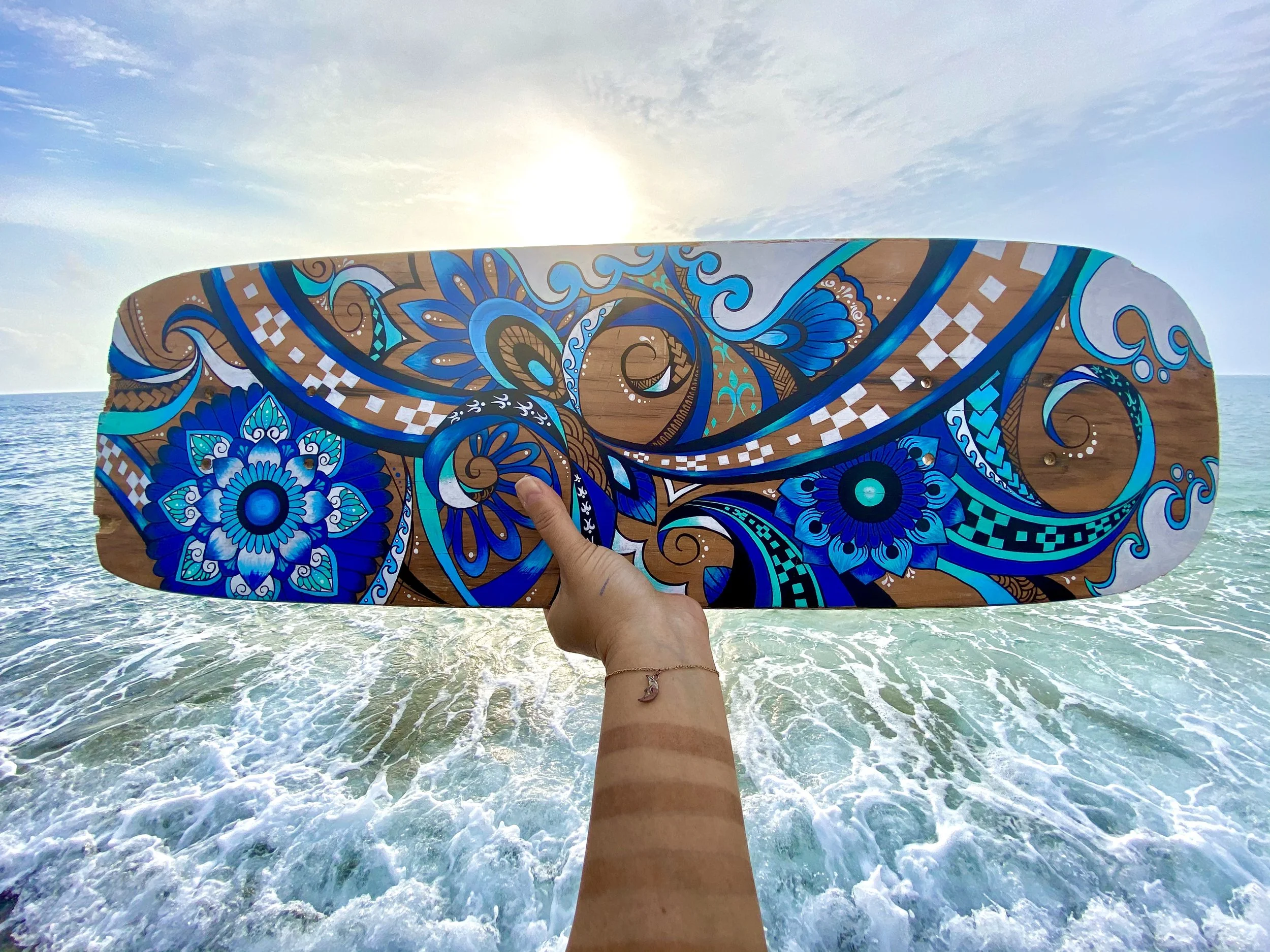 “Umikaji” Skateboard Art - 2020 / SOLD