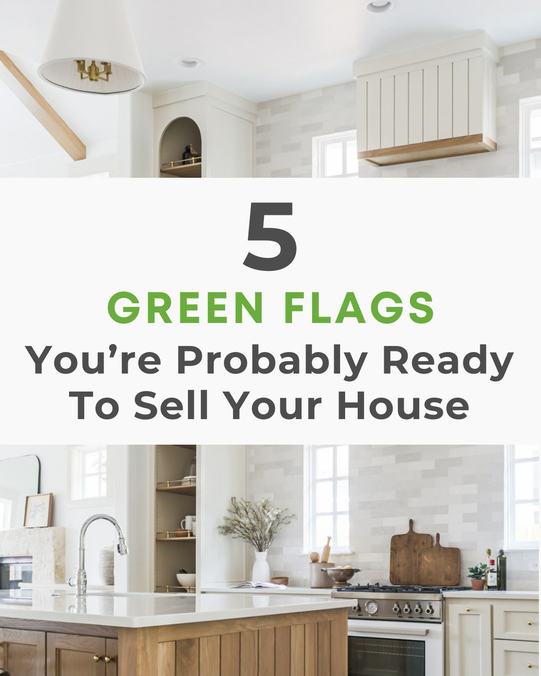 Think you&rsquo;re ready to sell your house? Let&rsquo;s check! 

Swipe through this post to see some of the green flags that you&rsquo;re probably ready to sell your house. 

If you find these things resonating with you and your situation with your 