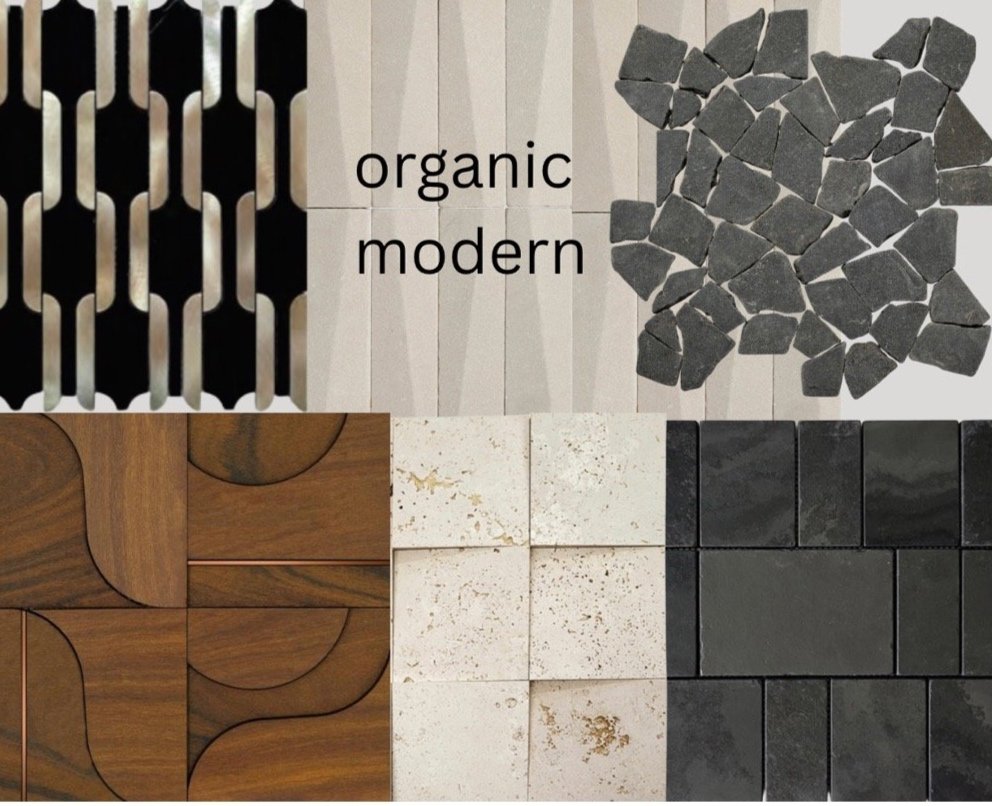 Puccini Chain Link, Island Stone Dunes Sandstone Mint Honed, Island Stone Random Black Basalt Tumbled, MOSARTE Arpoador Legno Copper, MOSARTE Box Classico, MOSARTE Caapora Preto