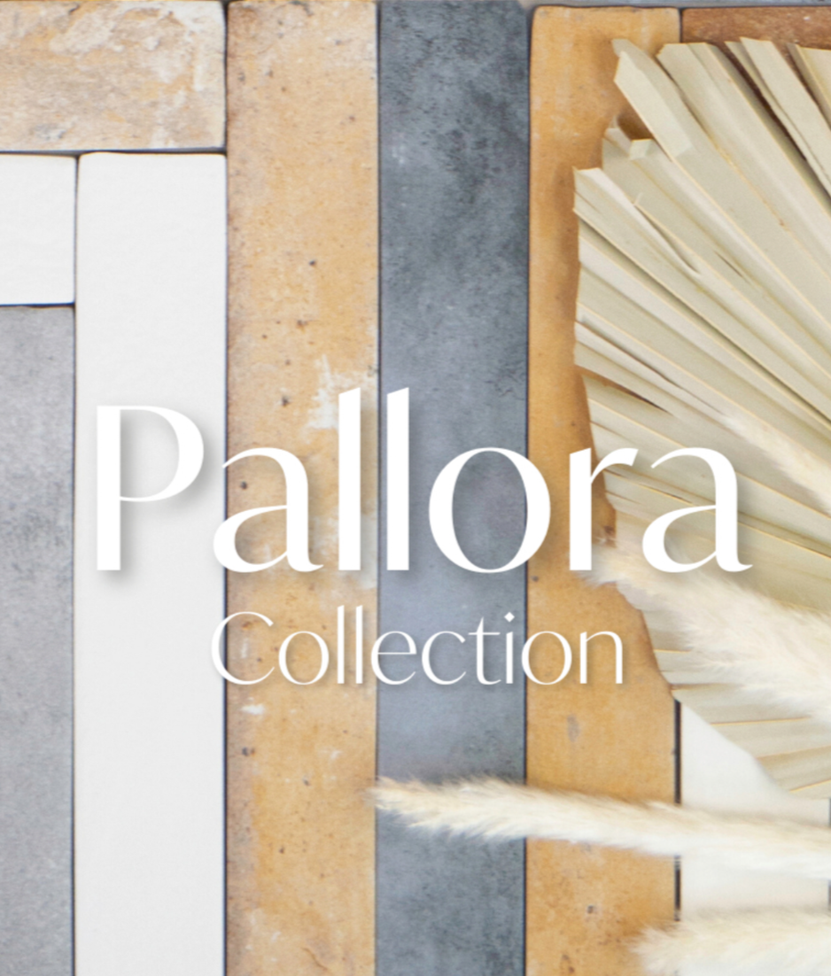 Rustic brick tile with high-variation, the Pallora Collection  2" x 18" size 
