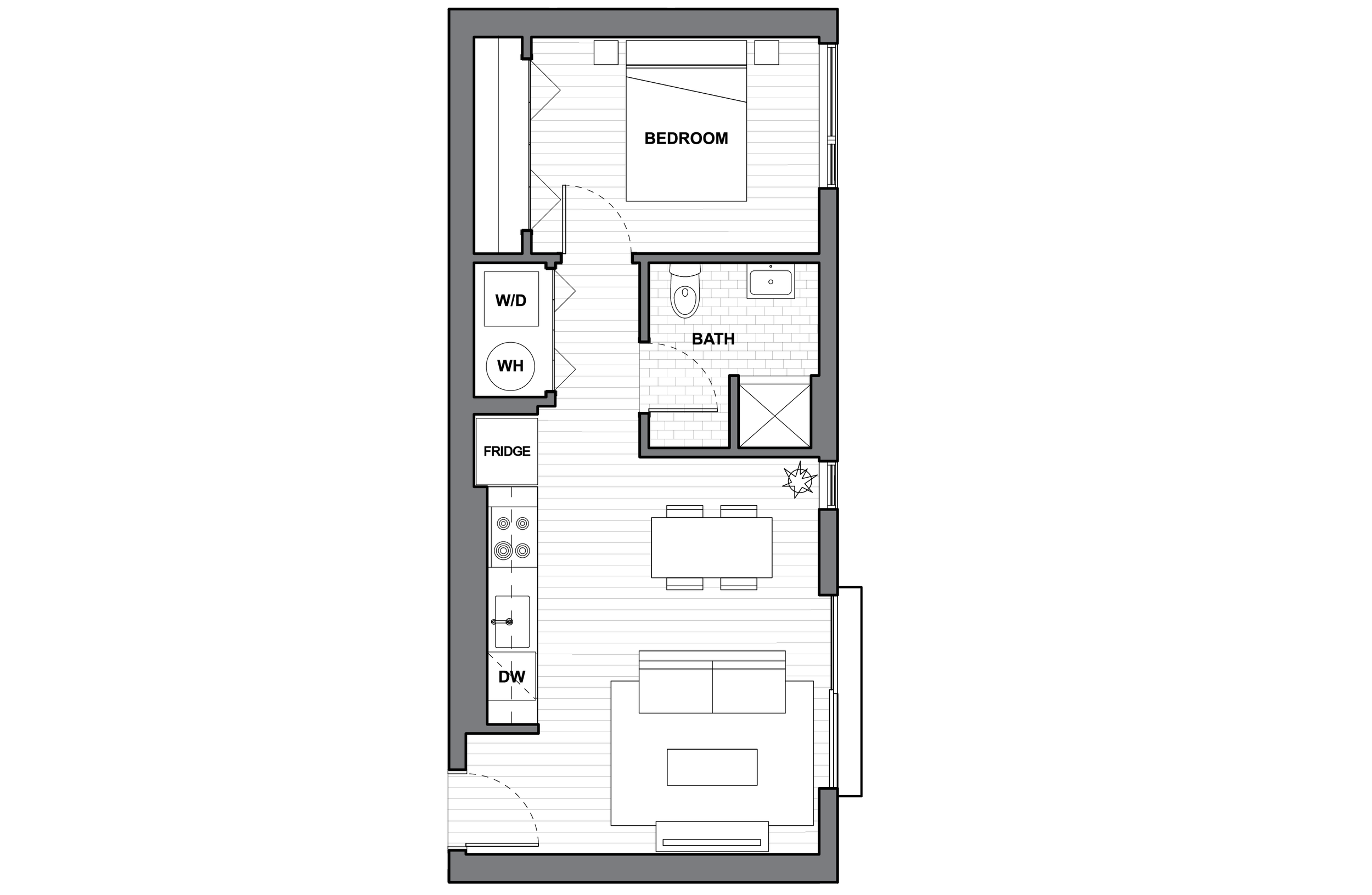   UNIT 201  1 BEDROOM / 1 BATH 545 SQUARE FEET   REQUEST INFORMATION / APPLY FOR THIS UNIT   